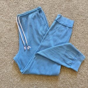 Sunnyside By Sundry Waffle Knit Drawstring Lounge Jogger Pants Blue Women’s‎ XL